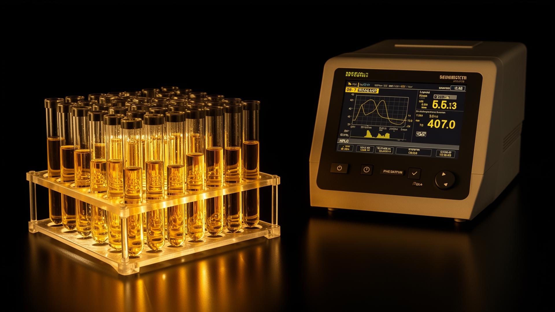 HPLC en LC-MS labtesten van AB-Peptides research peptiden — zuiverheid en identiteit